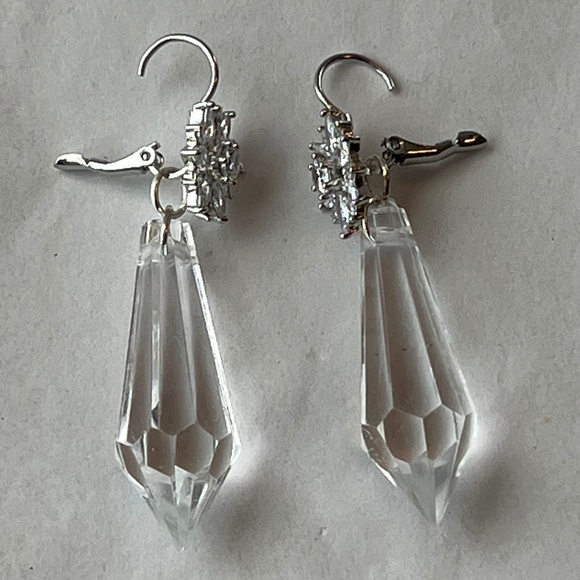 Nosferatu Ellen’s Pendulum Earrings Handmade Replicas Flower Hoops + Crystals - Picture 11 of 14